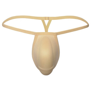 Ye zimei men's sexy small belt sexy underwear sponge u protruding crotch protector trendy men's breathable invisible thong 3d three-dimensional big swimming underpants gasket flesh l