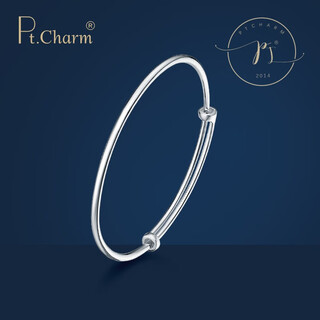 Pt.charm platinum bracelet pt950 push-pull bracelet for women, versatile glossy live mouth platinum bracelet as a mother's day gift for mom. if it is not in stock, it can be customized. take 11g as an example