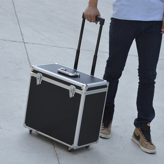 Suitable for aluminum alloy tool box, trolley box, transport box, trolley storage box, instrument box, hardware repair tool box, drag box, 46*25*42 directional empty box