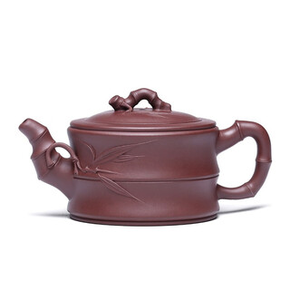 Hidden pot world government subsidy yixing zisha tea set teapot bamboo knot pot purely handmade zisha pot first-class bamboo segment
