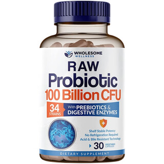 Direct mail from the united states holesome wellness raw probiotic100billion30 capsules 30 capsules