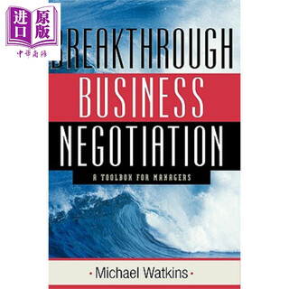 突破商业谈判 管理者工具 Breakthrough Business Negotiation: A Toolbox For Managers 英文原版  Wiley