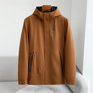 Luo shang gu qiu pie overcome men 2025 winter new rabbit fur pie overcome detachable fur jacket men's fur integrated coat orange xl size 115-130jin jin is equal to 0.5 kg