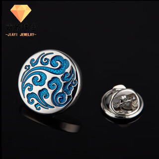 Maibaofang suit brooch men's corsage brooch lapel pin accessories rudder suit men's golden flying dragon badge korean version simple transparent cloisonné pattern brooch