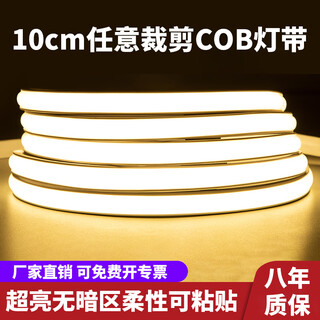 Fanyao super bright cob light strip 220v indoor ceiling living room light outdoor waterproof sunscreen lighting neutral light-10 meters