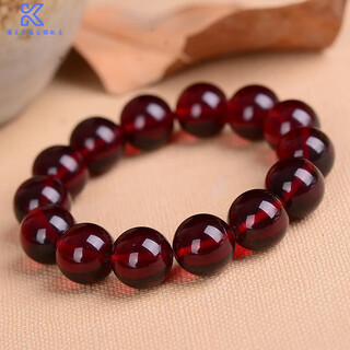 Fat donglai's same style blood amber bracelet baltic beeswax amber bead bracelet 12-20mm for men and women fluorescent blood amber single circle 12mm*16 (standard women's model)