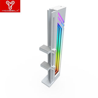 Vertical graphics card support bracket for horizontal and vertical installation 5vargb aluminum alloy thousand jin jin is equal to 0.5 kg dingshenguang magnetic absorbing luminous white universal mid-moon mirror bracket adjustable recommended white