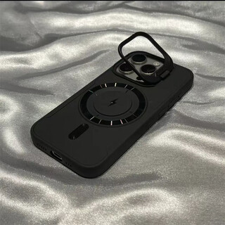 Fan haoyi is suitable for iphone15promax mobile phone case, new apple 16pro flash electromagnetic suction lens flip cover holder 14plus all-inclusive anti-fall 13/12 protective cover niche advanced flash electromagnetic suction lens holder black iphone16pro