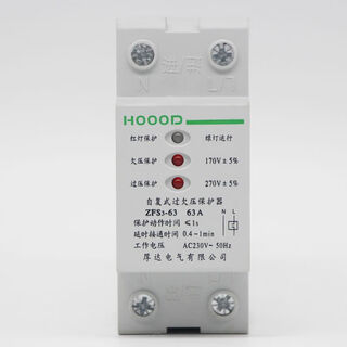 Self-recovery over-voltage and under-voltage time delay protector zfs3-63 63a size can match dz47 type/c65 type
