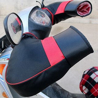 Zailu electric rider handlebar gloves, motorcycle handlebar gloves, winter warm and thickened, windproof, coldproof, water-proof, windproof battery bike gloves, 125 straddle motorcycle electric bike reflective tape