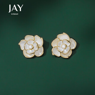 Jay camellia earrings, women’s fashion accessories, high-end earrings, birthday gifts for girlfriends and besties
