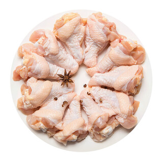 Huadu food single frozen chicken wings 2jin jin is equal to 0.5kg/bag frozen export grade barbecue chicken wing ingredients braised ingredients