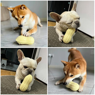 Hanhan paradise pet dog toy sound peanut relief artifact tool resistant to bite molars corgi teddy puppy puppy supplies