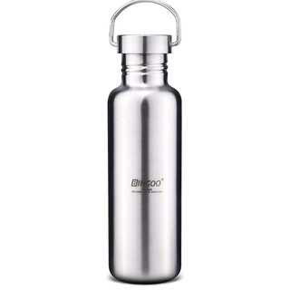 Bingoo all 304 stainless steel single-layer sports water bottle cycling flask large capacity cold water cup mountaineering travel outdoor 1000ml + cup set 1000ml