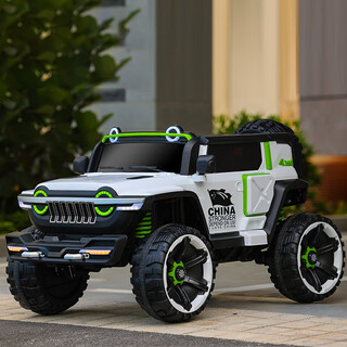 Tank 300 children's electric car four-wheel remote control off-road baby car can sit adults double four-wheel drive child car white 10a lead-acid battery + hard seat four-wheel drive