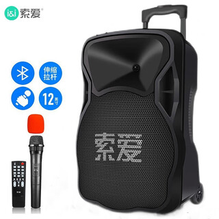 Sony ericsson f21 12-inch high-power subwoofer square dance speaker mobile outdoor bluetooth trolley speaker portable amplifier