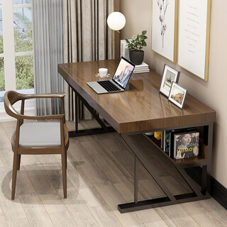 Pinxiang nordic solid wood desk computer desk desktop home writing desk bedroom study office workbench table rectangular table single table 100*60*75cm board thickness 5cm