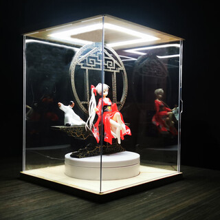 Qiantuan seiko large figure display box acrylic extra large storage box with lights highly transparent display cabinet model dust-proof cabinet customized sizes and different specifications contact customer service