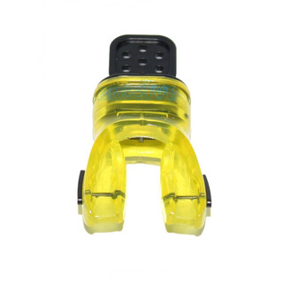Sun aegis diving second stage mouthpiece heat-setting thermoplastic snorkel regulator silicone fda certified deep snorkeling mouthpiece fluorescent yellow l