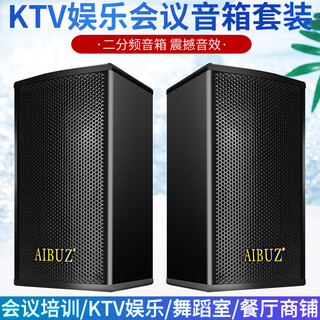Aibuz 604 home bluetooth ktv speaker set home living room karaoke professional stage conference room classroom shop training speaker 2 6.5-inch speakers