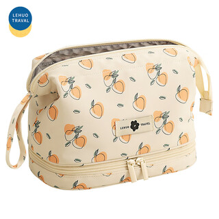 Lohas travel cosmetic bag, large-capacity portable toiletry and skin care product storage bag, a must-have artifact for women traveling on business