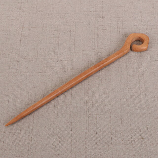 Peach wood hairpin, carved wooden hairpin, retro style hanfu, pan-stepping hairpin, headdress, auspicious cloud hairpin
