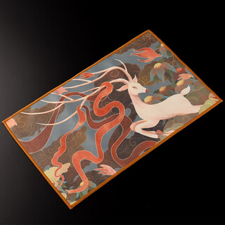 Jinge tea towel, tea cloth, absorbent, high-end tea table rag, high-end tea table, absorbent cloth that does not shed lint, special pot towel for tea set, painted tea towel (xianglu), 29cm long and 18cm wide