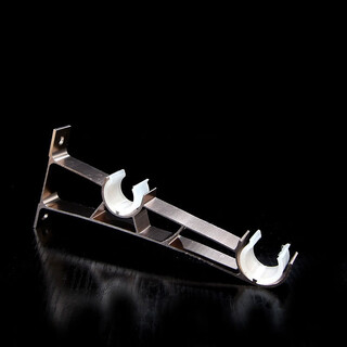 Xinfeiyu top-mounted side-mounted single-rod curtain rod roman rod accessories bracket seat base shelf bracket rod bracket hook accessories standard rose gold double bracket