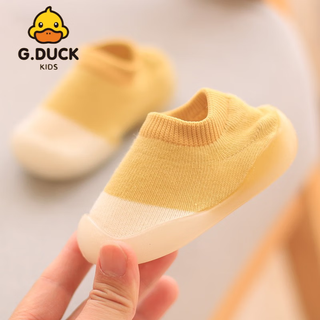 G.duckkids little yellow duck floor socks children's sock covers baby non-slip thick bottom toddler indoor spring autumn winter children's socks shoes baby socks shoes yellow size 22/23 recommended foot length 13cm