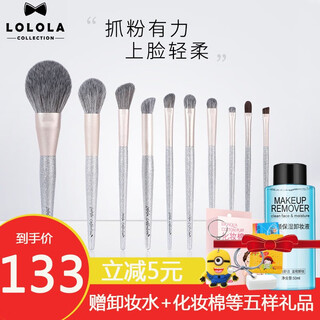 Lolola lolola little angel makeup brush set soft blush eyeshadow brush loose powder eyebrow brush set
