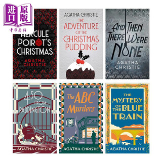 预售 阿加莎豪华精装推理系列 6本套装 英文原版 Agatha Christie 无人生还 ABC谋杀案 波洛  蓝色列车之谜