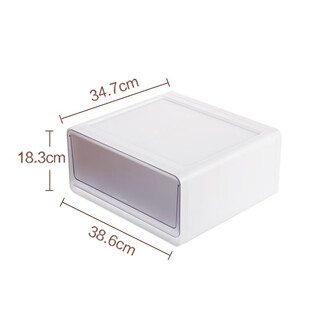 Camellia storage box drawer-type wardrobe desktop storage box free combination household plastic organizing box clothes storage box large single pack #34.7*38.6*18.3