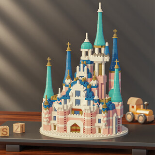 Crown nest disney castle building blocks assembled educational toys for boys 8-12 years old children's toys girls birthday gift model