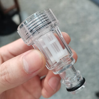 Diqiwei diqiwei household high-pressure car washing machine accessories nipple water inlet pipe filter quick connector guide car yili universal plastic filter nipple head (25mm thread)