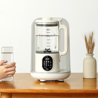 Good lady (wifer) british wall-breaking machine household fully automatic no-soak soybean milk machine multi-functional filter-free juice machine food supplement machine small 1-2 people all-in-one freshly squeezed soybean milk machine hx-dj03 white 1l upgraded model + soundproof cover