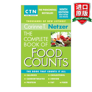 The Complete Book of Food Counts, 9th Edition 英文原版 食物计数全书 第九版 健康营养饮食 卡路里 胆固醇 英文版 进口英语书