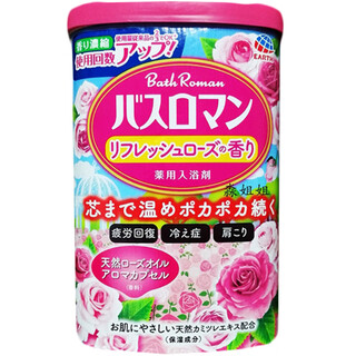 Japan's original bathroman bathroman bath salt milk bath whole body whitening bath salt into the rose scented wild rose bath salt bath salt 600g