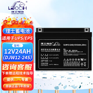 理士電池铅酸免维护蓄电池DJW12系列12V电池UPS/EPS电源通信基站储能 DJW12-24S(12V24AH)