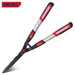 Deli pruning scissors, garden flower pruning branch scissors, fruit tree scissors, thick and powerful large gardening shears, lawn nursery shears, 35-inch aluminum alloy telescopic hedge shears dl58042