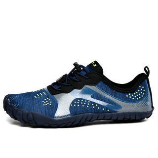 Oeing rock fishing shoes fishing shoes fishing shoes rock fishing shoes men's summer breathable waterproof non-slip reef climbing shoes sea fishing shoes amphibious dark blue 41