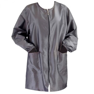 Yunqiang barber's special non-stick hair long-sleeved apron, men's and women's waterproof smock, hair salon shop hair dyeing apron, perm dyer n35~grey (l size) can wear about 130~160jin jin is equal to 0.5 kg.