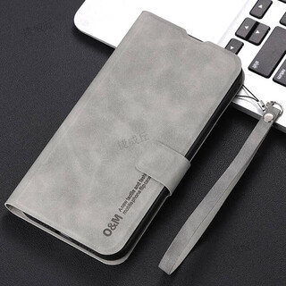 Ruisipai vivoiqooneo11/10pro + mobile phone case film iqooneo9spro + flip-top leather case v2301/2a double-sided all-inclusive anti-fall summer elderly light luxury anti-fingerprint retro gray sheepskin flip-top leather case + insertable card iqoo neo10/neo10pro