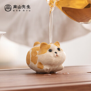 Mr. nanshan tea ceremony spare parts purple clay creative tea pet ornaments small tea room decorations interesting tea ceremony spare parts fat meow tea pet fat meow tea pet