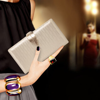 Sephoron 2025 new clutch bag women's fashion temperament banquet chain hand-held small bag socialite dinner cheongsam dress bag gold 554be1382c