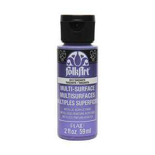 Folkart multi-surface metallic pigment tanzanite 59ml non-toxic diy paint