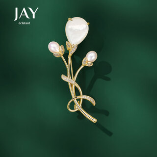 Jay tulip brooch women's suit lapel pin accessories corsage birthday gift for elder mothers and mother-in-law
