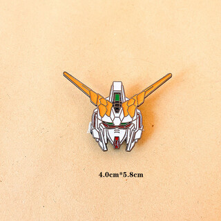 Lemiao gundam robot mobile suit brooch new trendy personality cute japanese badge cartoon pin couple accessories 2# unicorn a24-209