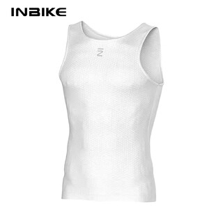 Inbike summer sweat-absorbent breathable quick-drying cycling vest underwear men's road bike base layer white m/l