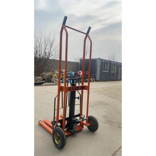 Hydraulic forklift unloading artifact small forklift manual small lightweight household lift truck micro lift truck transport truck 260 kg lifting 1.2 meter fork model