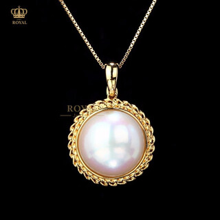 Royalpick mabe pearl necklace diamond 18k gold daily wear gift for mom and wife holiday birthday gift mabe pearl necklace